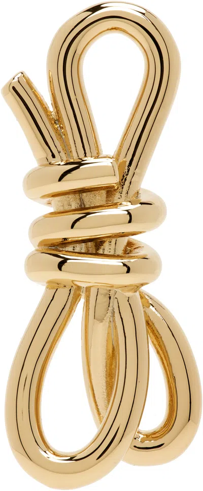 Mm6 Maison Margiela Single Knotted Earring In Gold