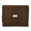 Mm6 Maison Margiela L-blend Cable Knit Scarf In Brown