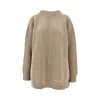 Mm6 Maison Margiela L-blend Expandable Sweater In Brown