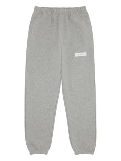 Mm6 Maison Margiela Label-detail Track Pants In Gray