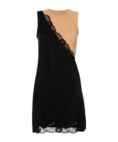 MM6 MAISON MARGIELA MM6 MAISON MARGIELA ONE SHOULDER LACE TRIM DRESS