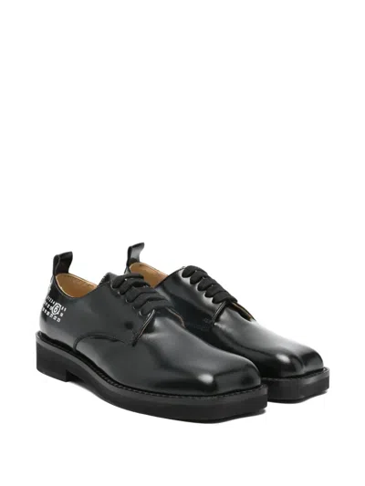 Mm6 Maison Margiela Kids' Lace-up Derby Shoes In Black
