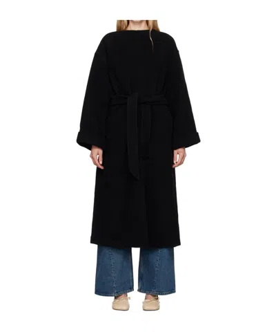 Mm6 Maison Margiela Lace Wool Dress In Black
