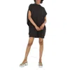 Mm6 Maison Margiela Ladies Black Cut-out Sleeve Sweatshirt Dress In Black