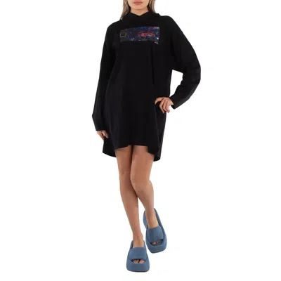 Mm6 Maison Margiela Ladies Black Numbers-motif Cotton Dress