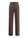 Mm6 Maison Margiela Lana Mixed Trousers With Live Cut Edges In Gray