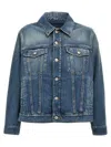 Mm6 Maison Margiela Mm6 By Maison Margiela Cut-out Denim Jacket With Unique Sleeve Details
