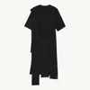 Mm6 Maison Margiela Layered Dress In Black