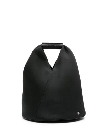 Mm6 Maison Margiela Layered Japanese Bucket Bags In T8013 Black