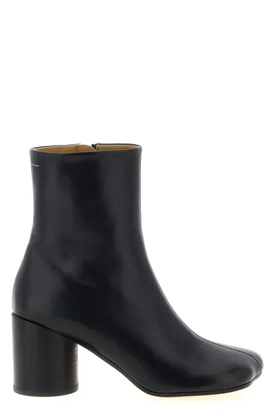 MM6 MAISON MARGIELA LEATHER ANKLE BOOTS