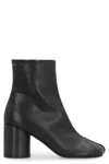 Mm6 Maison Margiela Mm6 By Maison Margiela Ankle Boots With Distinctive Seam Detail And Block Heel In Black