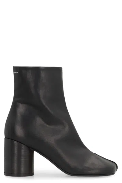 MM6 MAISON MARGIELA MM6 MAISON MARGIELA LEATHER ANKLE BOOTS