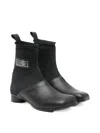 Mm6 Maison Margiela Back Pull Ankle Boots In Multi