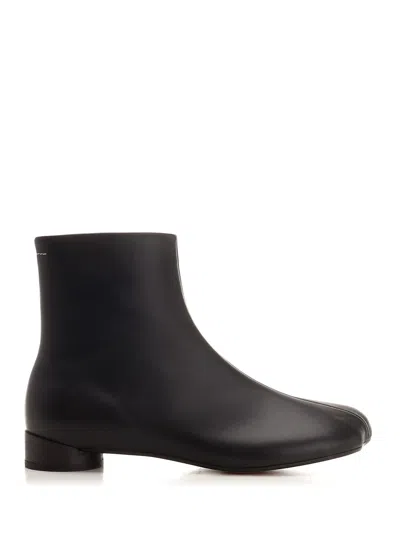 MM6 MAISON MARGIELA LEATHER ANKLE BOOTS