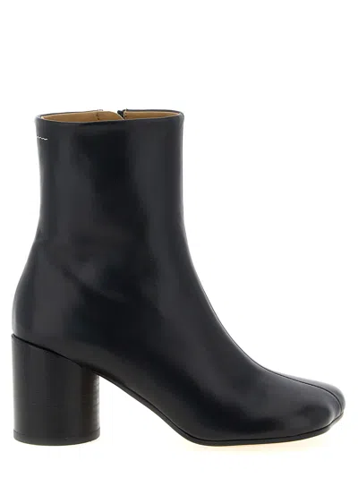 Mm6 Maison Margiela Leather Ankle Boots Boots And Ankle Boots Black
