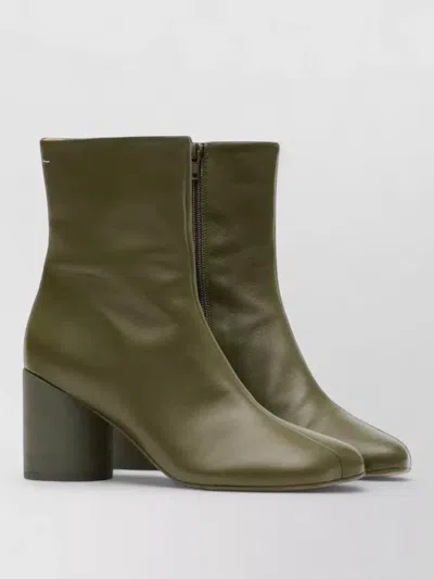 Mm6 Maison Margiela Khaki Anatomic Ankle Boots In Green