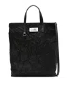 Mm6 Maison Margiela Crinkled Tote Bag In Black
