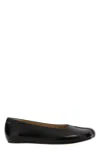 Mm6 Maison Margiela Mm6 By Maison Margiela Square Toe Ballerina Flats With Logo Stitching