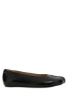 Mm6 Maison Margiela Mm6 By Maison Margiela Square Toe Ballerina Flats With Logo Stitching