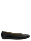 Mm6 Maison Margiela Leather Ballerina In Black
