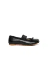 Mm6 Maison Margiela Anatomic Leather Ballerina Shoes In Black
