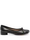 Mm6 Maison Margiela Leather Ballets In Black