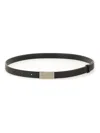 Mm6 Maison Margiela Leather Belt In Black