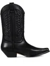 Mm6 Maison Margiela Mm6 By Maison Margiela Pointed Toe High Shaft Black Boots In Black