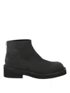 Mm6 Maison Margiela Gray Zip Boots In Beige
