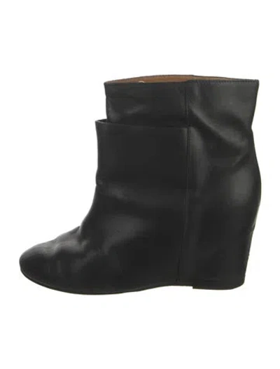 Pre-owned Mm6 Maison Margiela Leather Boots In Black