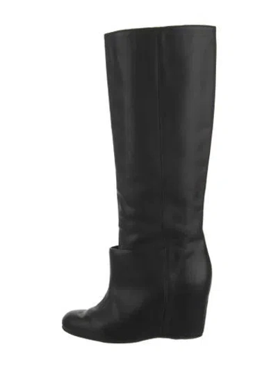 Pre-owned Mm6 Maison Margiela Leather Boots In Black