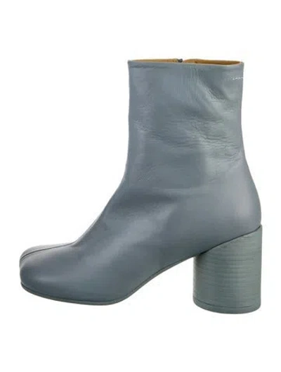 Pre-owned Mm6 Maison Margiela Leather Boots In Blue