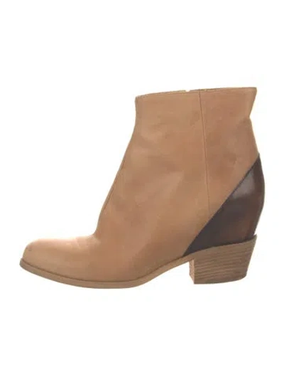 Pre-owned Mm6 Maison Margiela Leather Boots In Brown