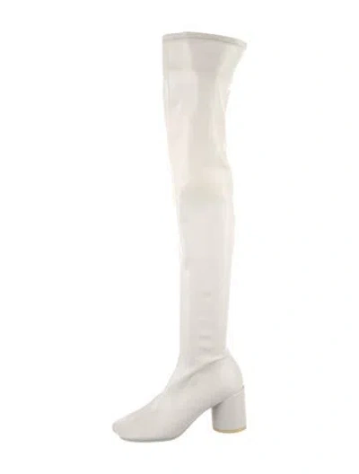 Pre-owned Mm6 Maison Margiela Leather Boots In White