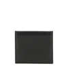 Mm6 Maison Margiela Contrast-stitch Leather Cardholder In Black
