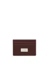 Mm6 Maison Margiela Leather Card Holder In Red