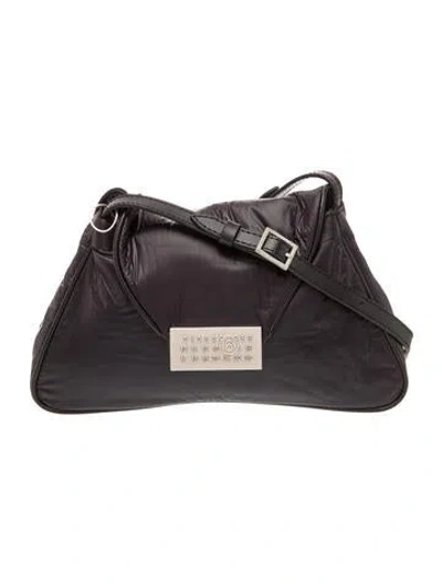 Pre-owned Mm6 Maison Margiela Leather Crossbody Bag W/ Tags In Black