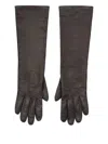 Mm6 Maison Margiela Gloves In Ovine Leather In Brown