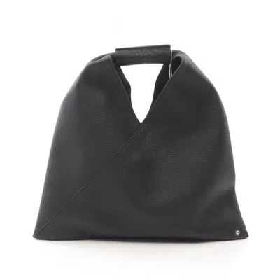 Mm6 Maison Margiela Leather Handbag In Black