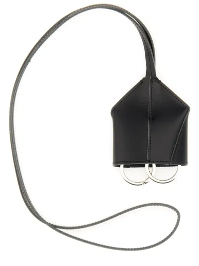 MM6 MAISON MARGIELA MM6 MAISON MARGIELA LEATHER KEYCHAIN