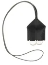 Mm6 Maison Margiela Mm6 By Maison Margiela Structured Leather Keychain In Black