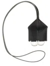 Mm6 Maison Margiela Mm6 By Maison Margiela Structured Leather Keychain In Black