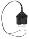 Mm6 Maison Margiela Mm6 By Maison Margiela Structured Leather Keychain In Black