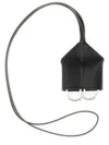Mm6 Maison Margiela Mm6 By Maison Margiela Structured Leather Keychain In Black