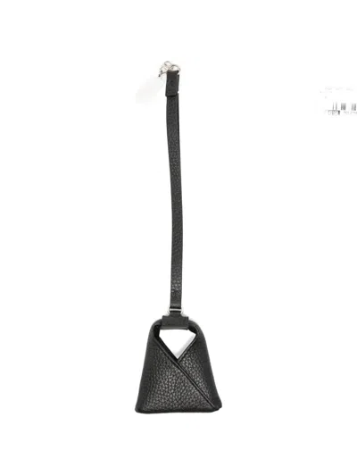 Mm6 Maison Margiela Bag-shaped Charm In Black