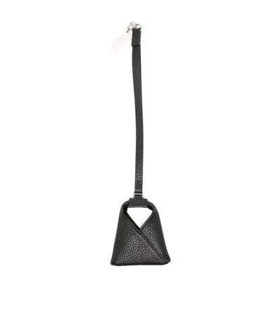 Mm6 Maison Margiela Bag-shaped Charm In Black