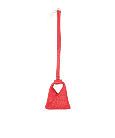 Mm6 Maison Margiela Bag-shaped Charm In Red