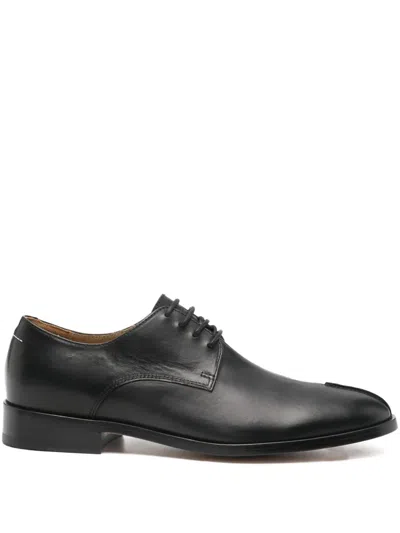 Mm6 Maison Margiela Leather Lace-up Shoes In Black