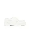 Mm6 Maison Margiela X Dr. Martens Leather Moccasin Loafers In White