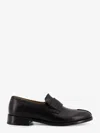 Mm6 Maison Margiela Tabi Leather Slip-on Shoes In Black